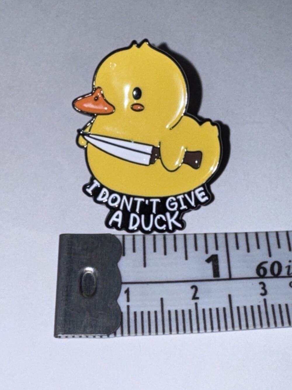 I Don’t Give A Duck Pin Brooch